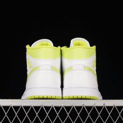 G Air Jordan AJ1 Mid White Lime AJ1 1 BQ6472131