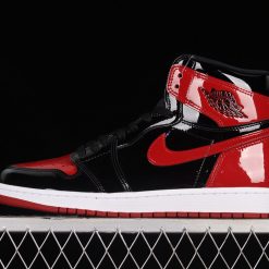 LJR Air Jordan 1 High OG Bred Patent AJ1 1 555088063