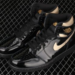 X Air Jordan 1 High OGBlackMetallic GoldAJ1 1 555088032