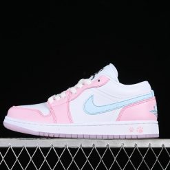 Z Air Jordan 1 Low WhitePink FoamGlacier Blue AJ1 1 HM3706141