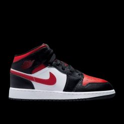 AIR JORDAN 1 MID BLACK FIRE RED