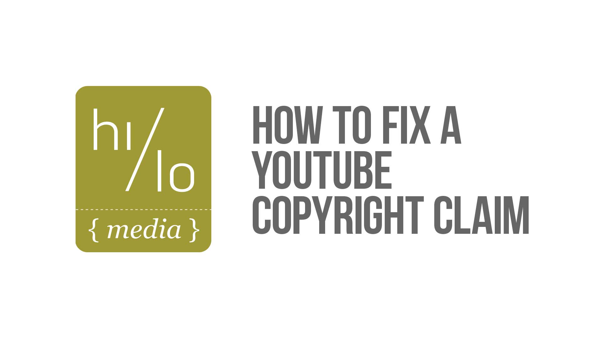 YouTube Copyright Claim