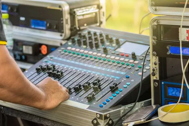 closeup-hand-prepare-adjust-the-audio-mixer-music-2023-11-27-05-13-42-utc