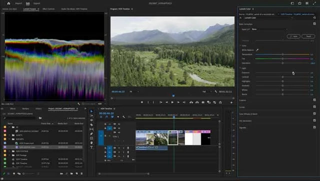 premiere-pro-color-correcting-SDR-footage-on-HDR-timeline