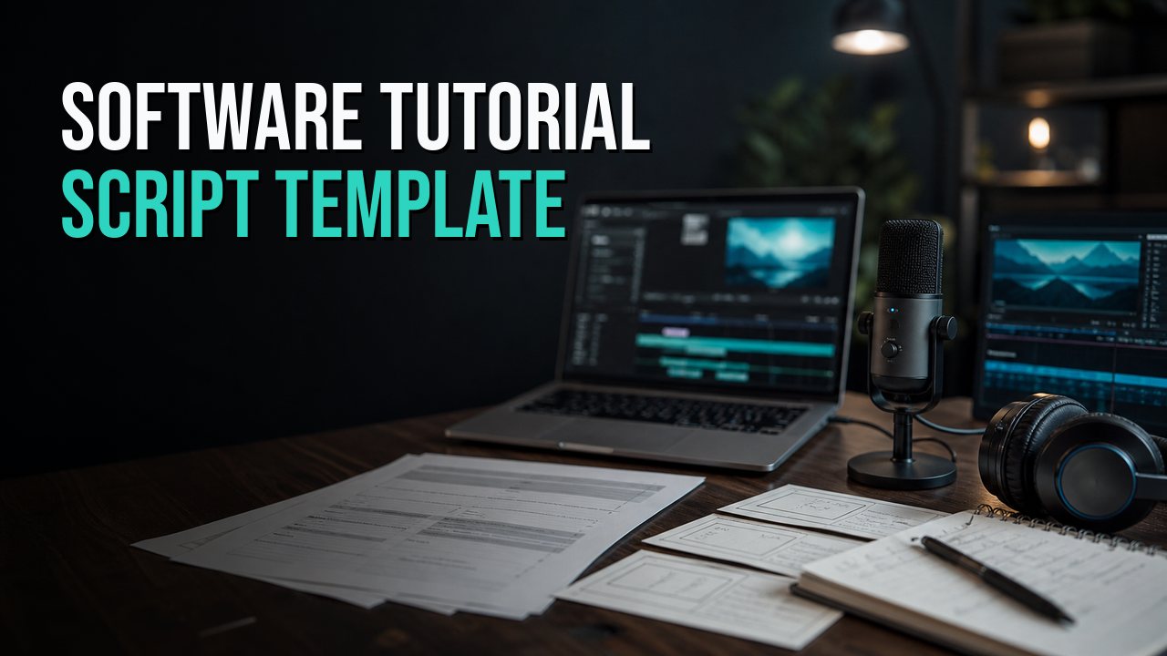 Software Tutorial Video Script Template and Production Brief