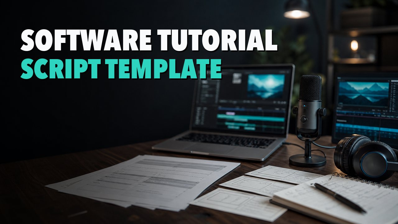 Software Tutorial Video Script Template and Production Brief