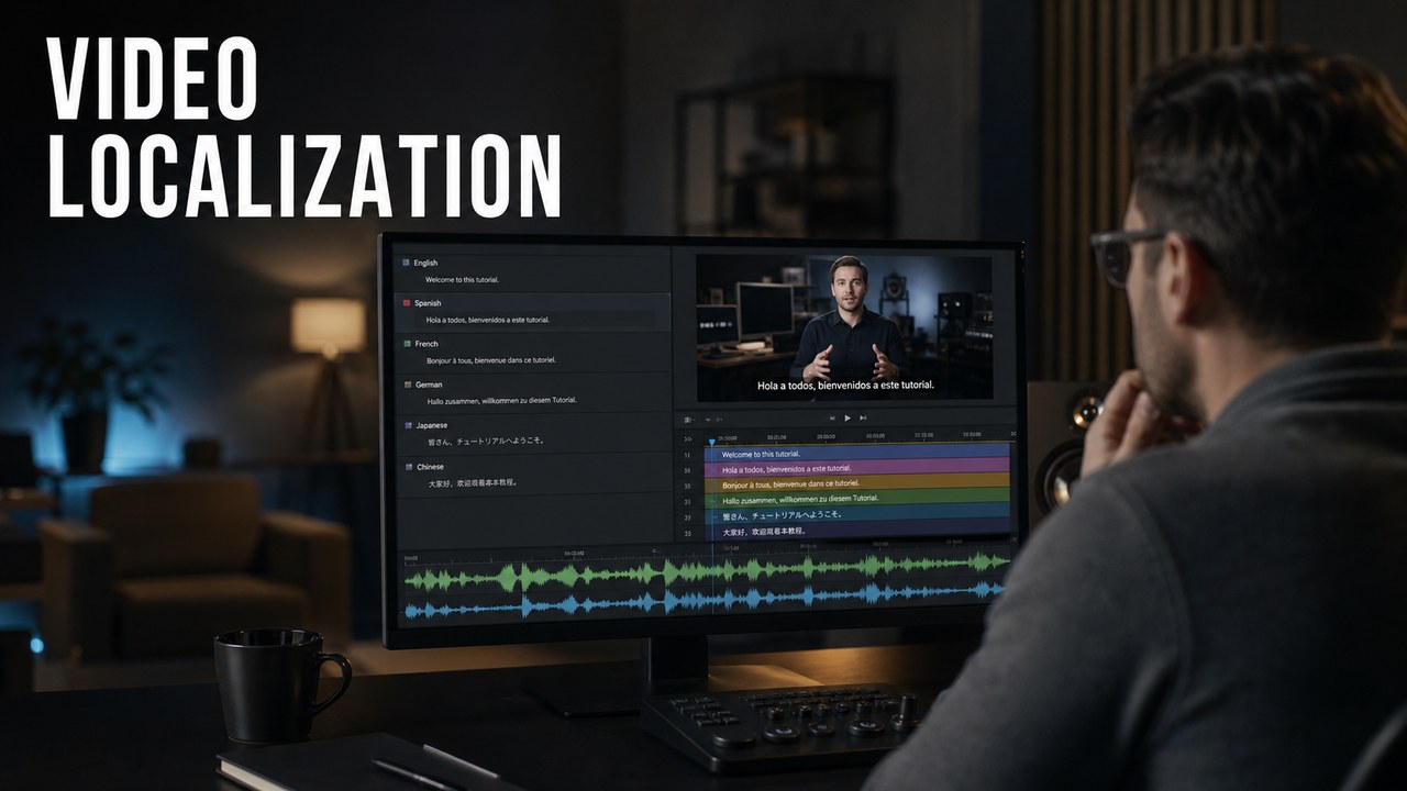 Video Localization for Software Tutorials, Explainers, Captions, and AI Voiceovers