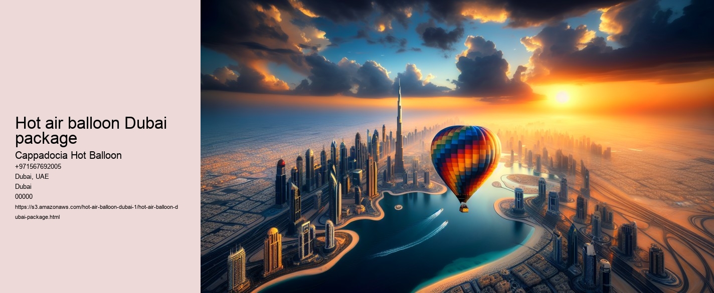Hot air balloon Dubai package