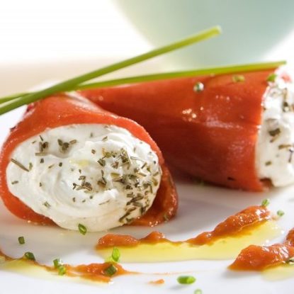 Piquillo Peppers with goat cheese
