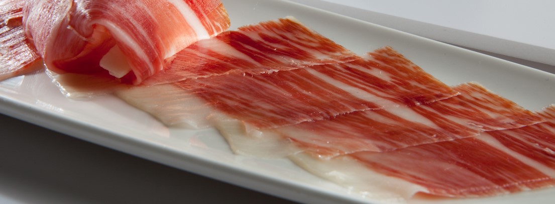 sliced serrano ham