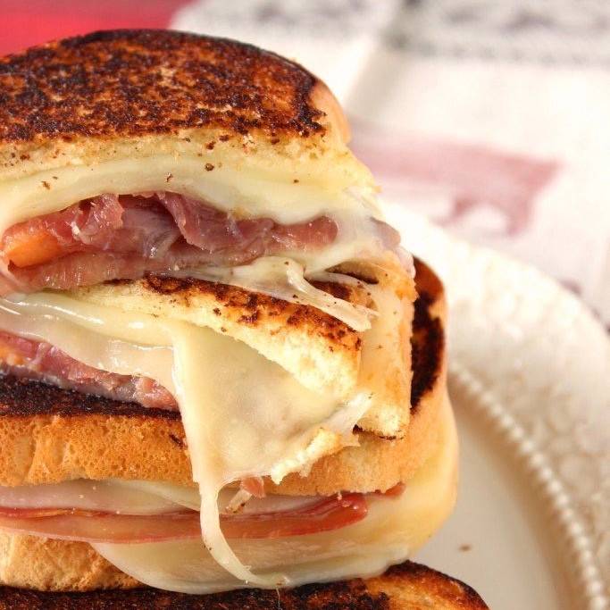 Ham and Grilled Cheese Sandwich