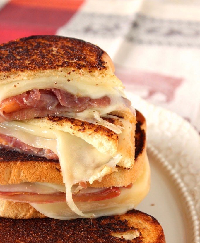 ham & grilled cheese sandwich