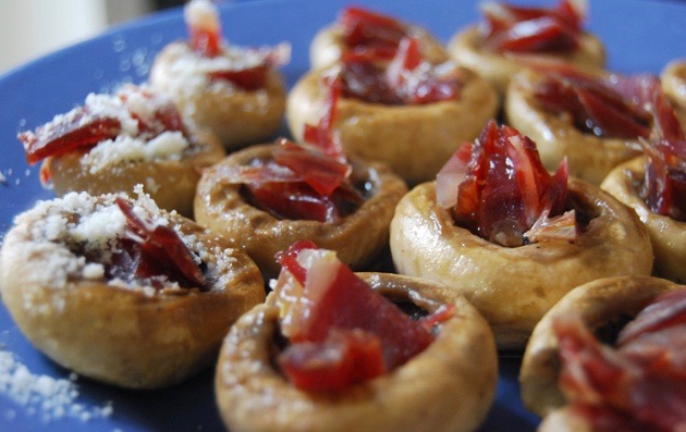 Mushrooms with Jamon Iberico