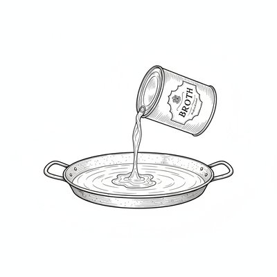 Step 2: Pour broth