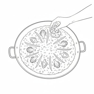 Step 3: Place vegetables on top of rice