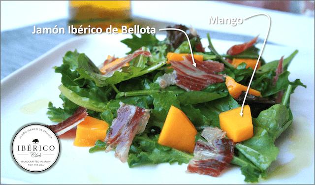 Jamón Ibérico Mango salad [Beautiful, Simple, Delicious]