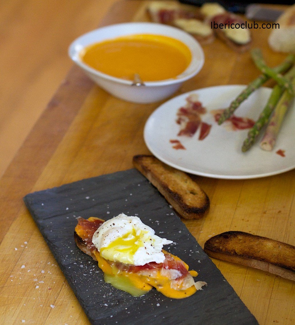 The Most Delicious Jamon Iberico with Egg