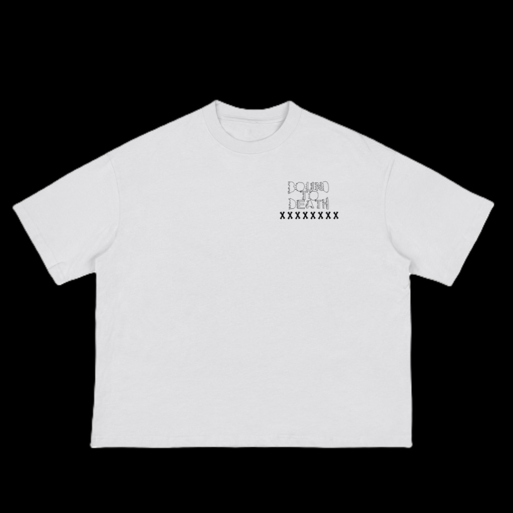 Bound To Death 'Thermal Skull' Graphic Boxy T-Shirt