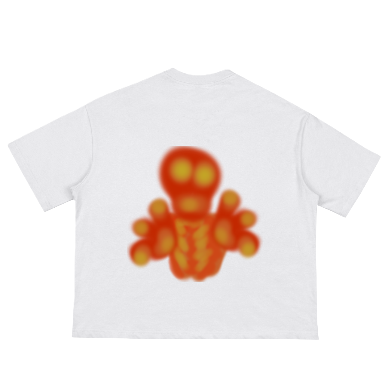 Bound To Death 'Thermal Skull' Graphic Boxy T-Shirt