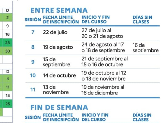 Calendario IFAL