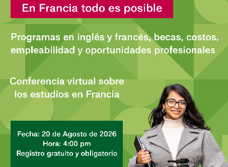 Conferencia virtual "Estudiar en Francia"