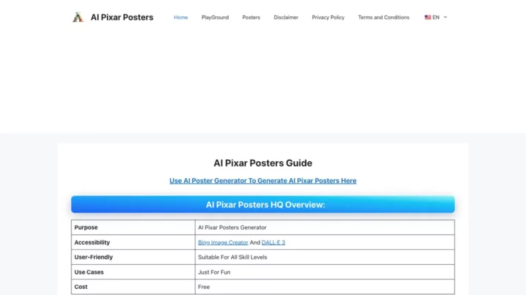 ai pixar posters