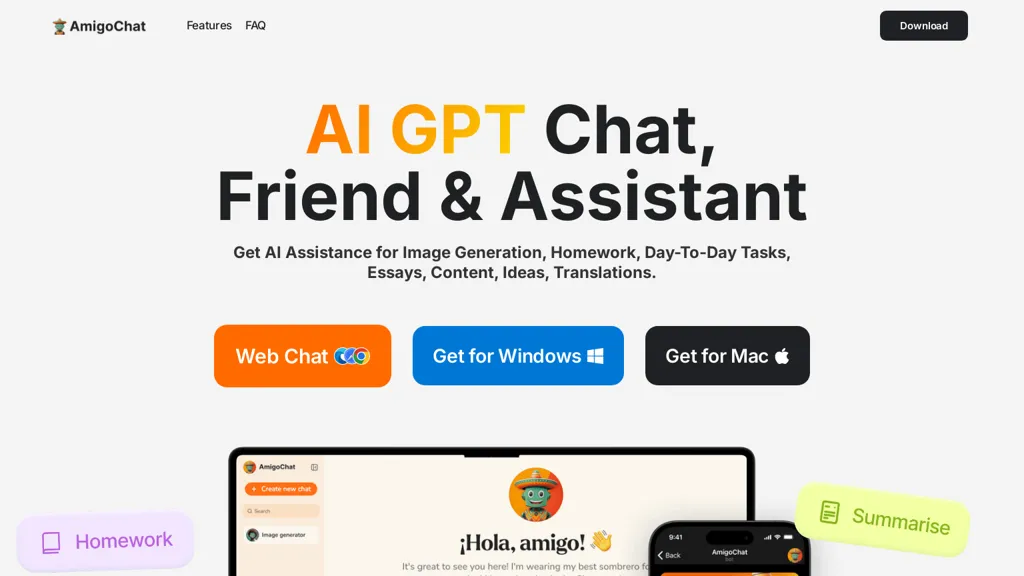 AmigoChat: AI GPT Assistant thumbnail