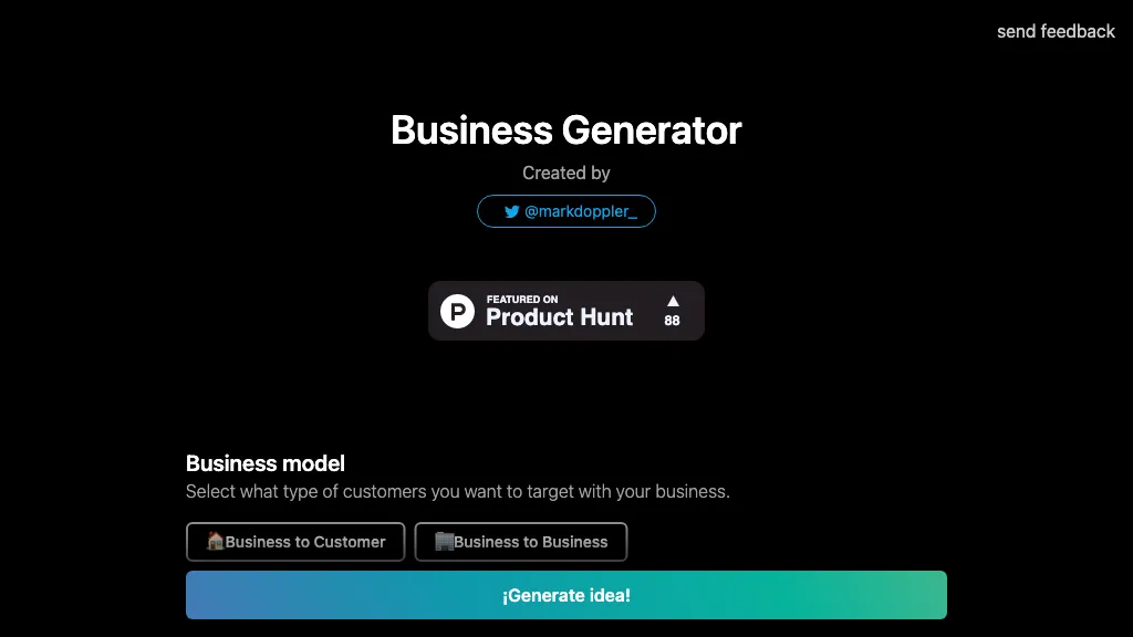 AI Business Idea Generator thumbnail