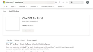 ChatGPT for Excel thumbnail