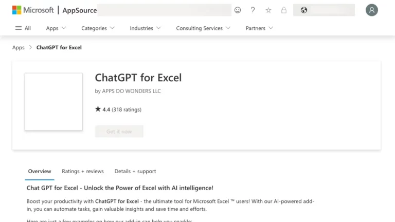 chatgpt for excel