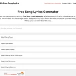 free song lyrics generator
