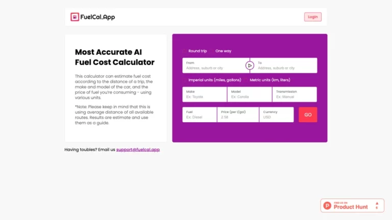 fuelcal app