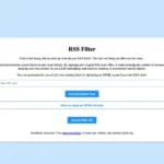 rss filter