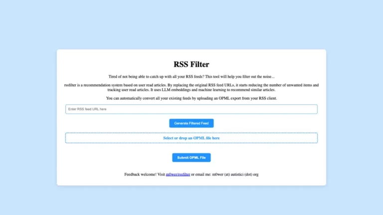 rss filter