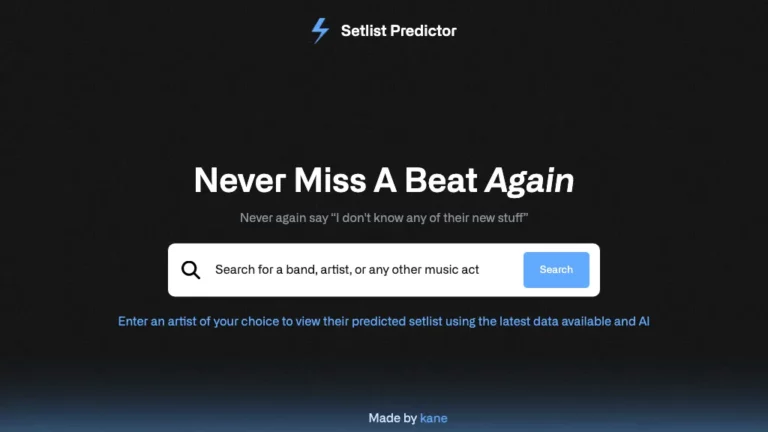 setlist predictor