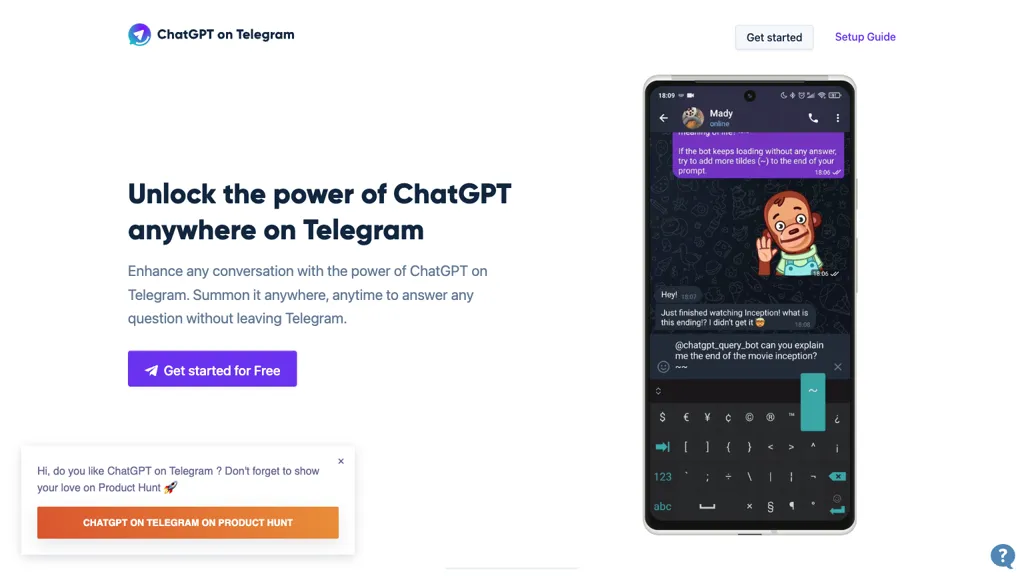 ChatGPT on Telegram thumbnail