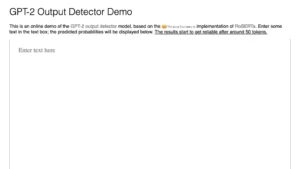 GPT-2 Output Detector thumbnail