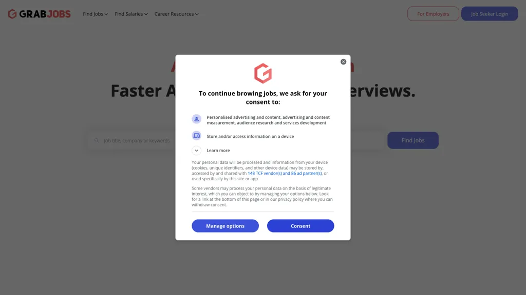 GrabJobs AI Powered Job Search Platform GrabJobs AI Powered Job Search Platform