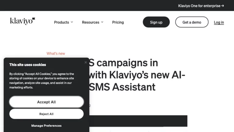 klaviyo sms assistant