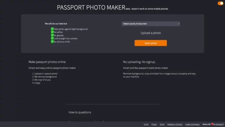 passport photo maker