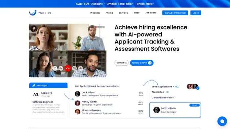 pitch n hire applicant tracking software