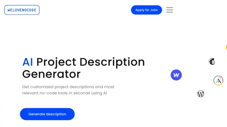 project description generator