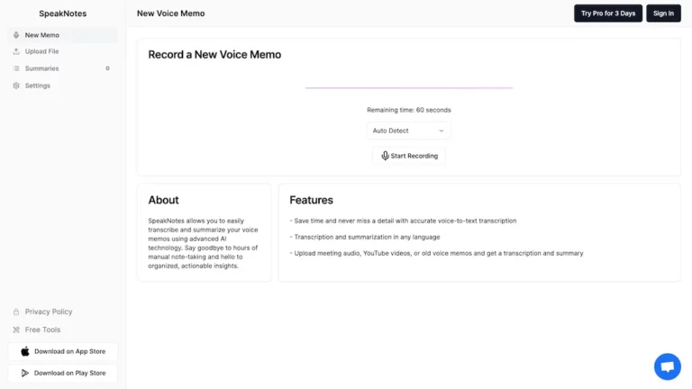 speaknotes