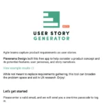 user story generator