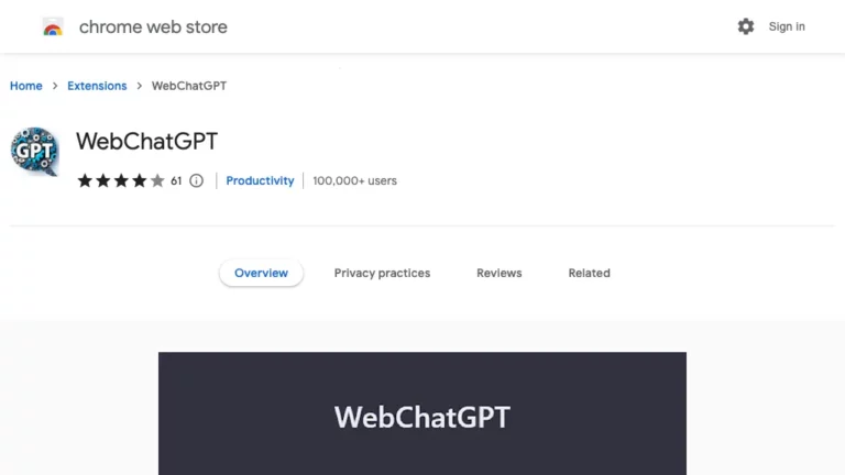 web chatgpt