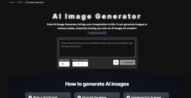 Fotol AI Image Generator