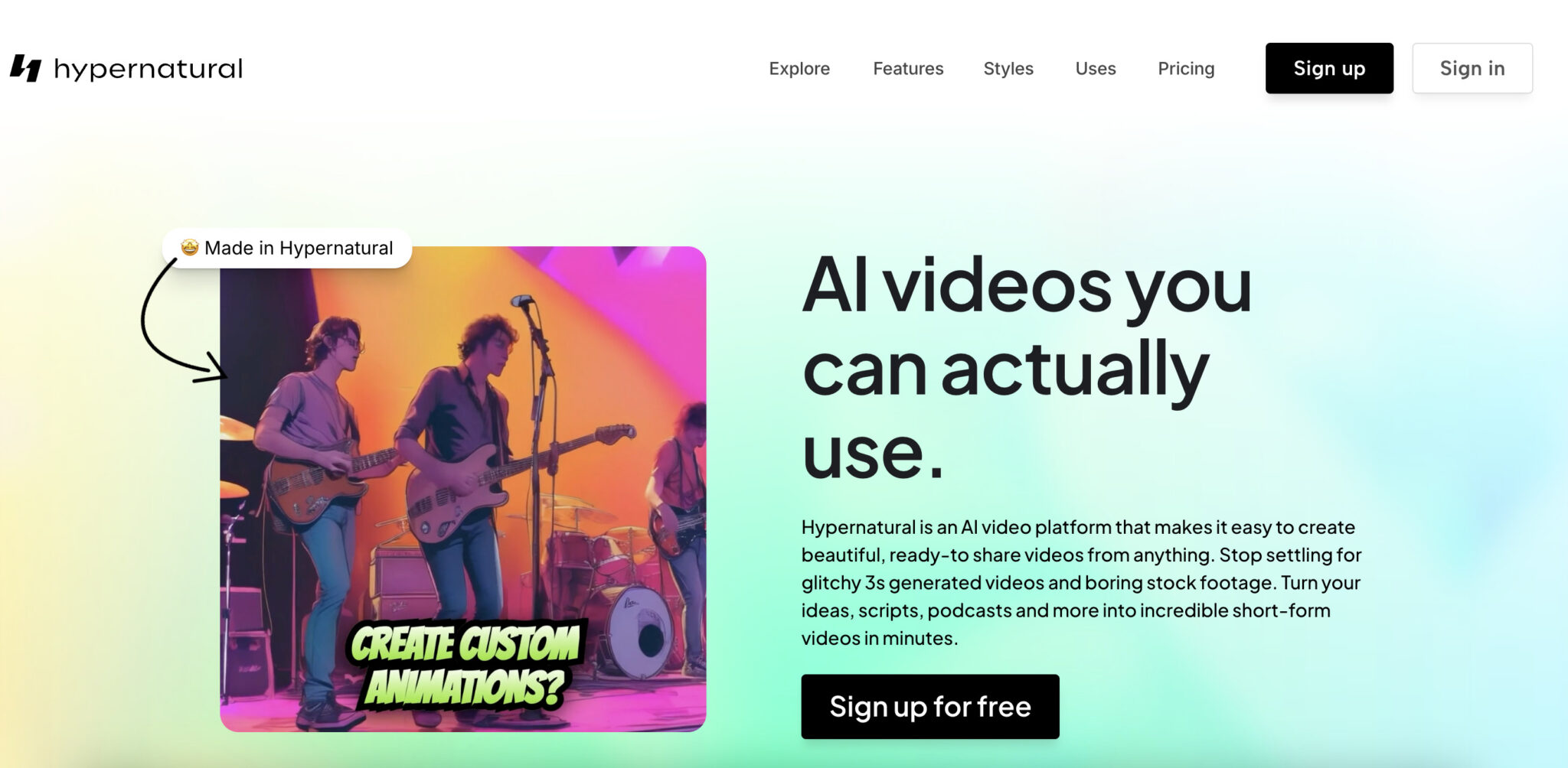 Hypernatural AI AI Powered Video Creation Hypernatural ai ai powered video creation
