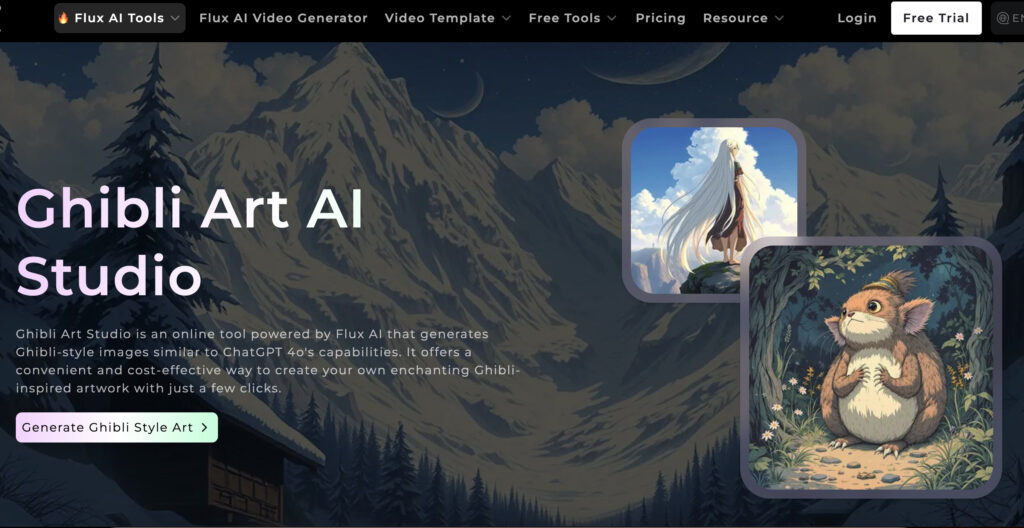 Flux Ghibli Art AI Studio 1 Flux Ghibli Art AI Studio