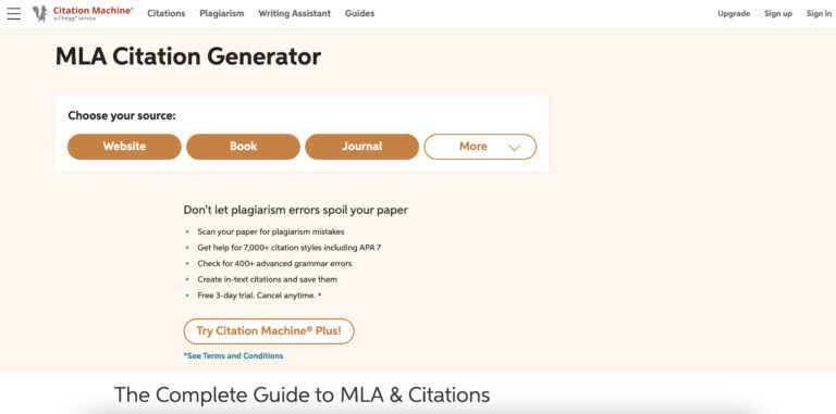 MLA Citation Generator
