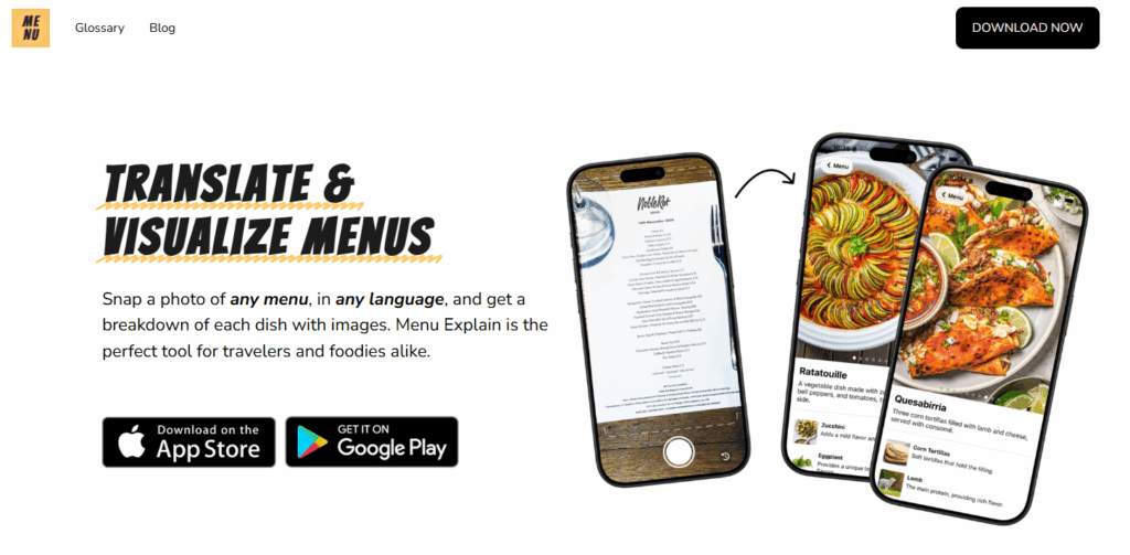 Menu Explain